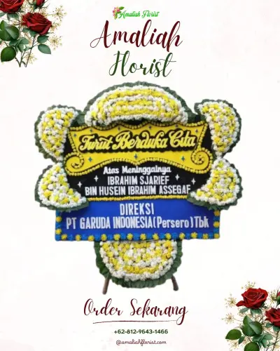 Papan Bunga Duka di Jombok